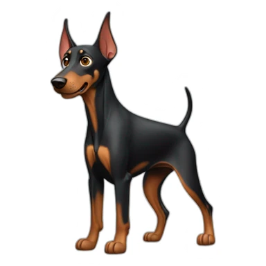 doberman with repairkit sticker