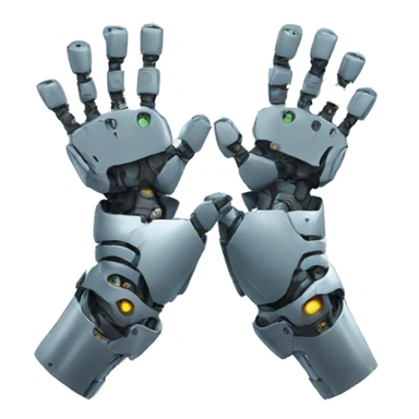 robot handshake sticker