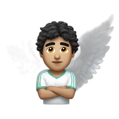 Maradona-as-an-angel sticker