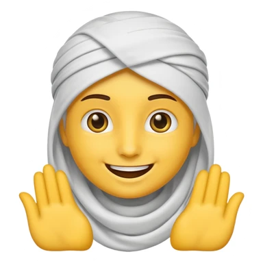 White habibi emoji sticker