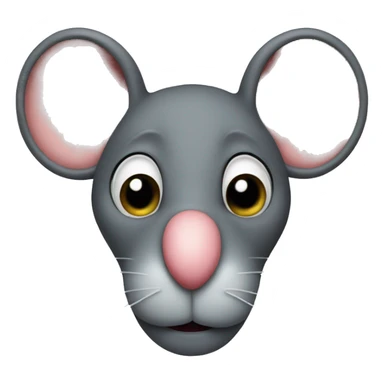 mouse face with liar nose sticker