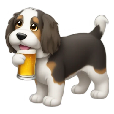 Bobtail with beer sticker