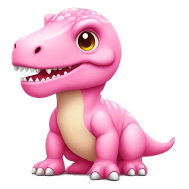 cute baby pink t. rex sticker