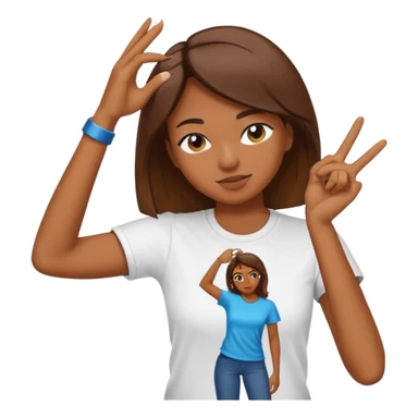 Dabbing woman  sticker