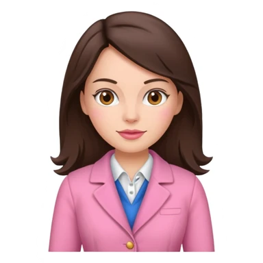 brunette woman with pink dutch clothing sticker