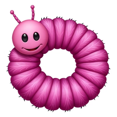 Caterpillar Pink Insect sticker