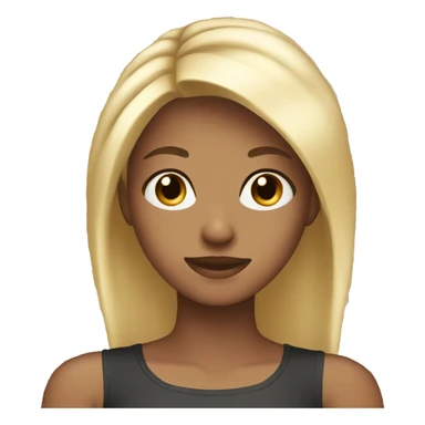 a blonde with dark highlights  sticker