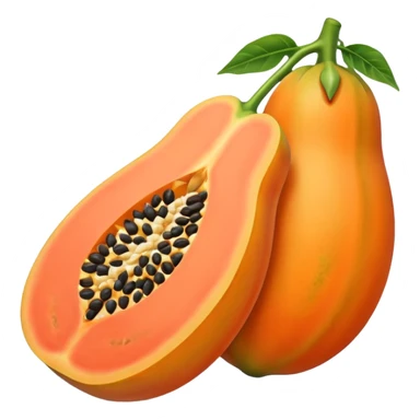 Papaya emoji sticker