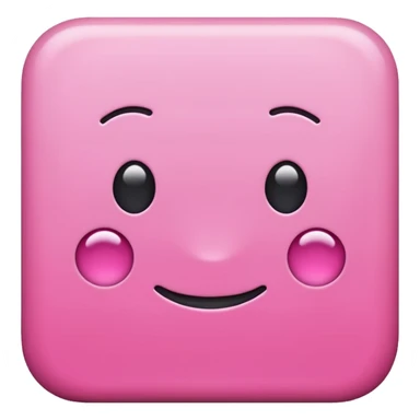 Pink square with no face sticker