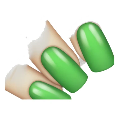 green nails sticker