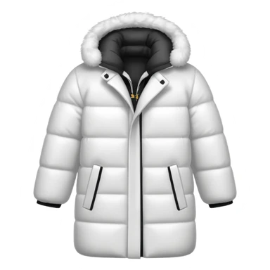 a white winter coat sticker