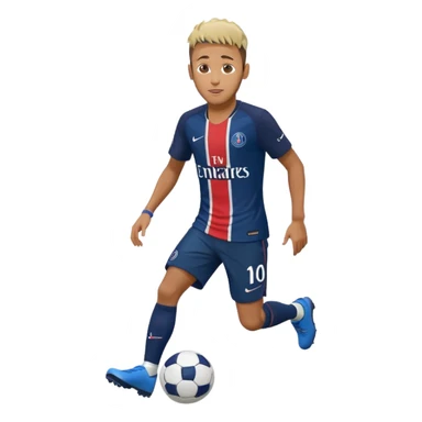 Nry dribbling a ball With a psg Shirt on in 2018 sticker