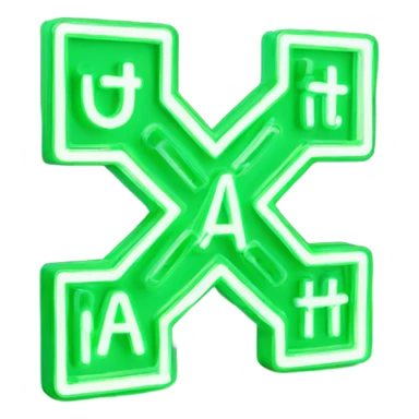 Neon pharmacy shop sign
 sticker