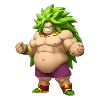 fat broly sticker