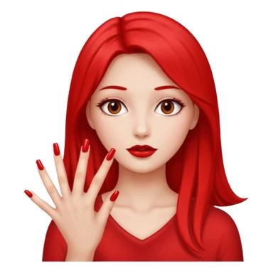 Girly pop with extra Long nails sticker