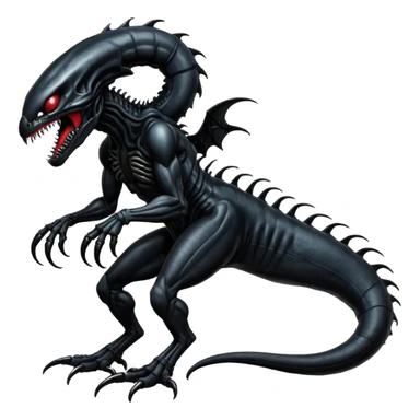  Venom-Salandit-Xenomorph-hybrid-fantasy-creature (full body) sticker