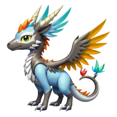 Meloetta-MLP-Wargreymon-Dutch-Angel-Dragon-Silvally-Kyurem-Trico-Pokémon-Digimon-Fakémon-fusion-hybrid-creature sticker