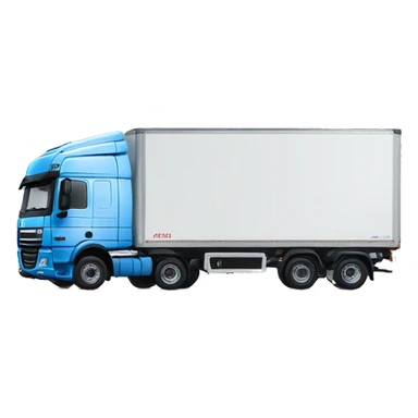 DAF XG+ truck blue trailer sticker