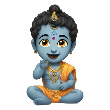 Baby krishna ji  sticker