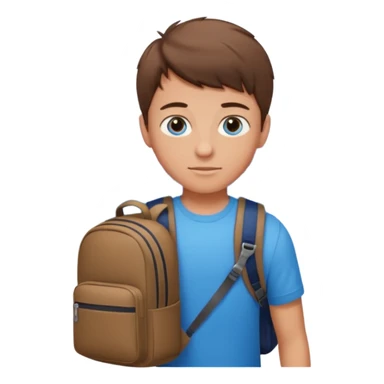 City Backpack Student boy sticker