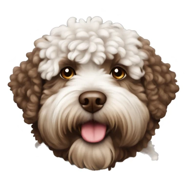 Lagotto romagnolo fluffy brown sticker