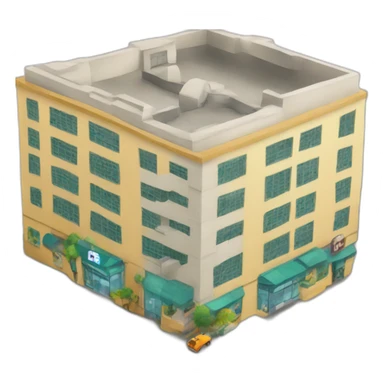 building with bigbazar sticker