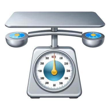 The internet  on a weighing scale sticker