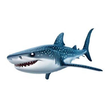 Whale shark without teeth sticker