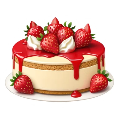 Strawberry cheesecake sticker