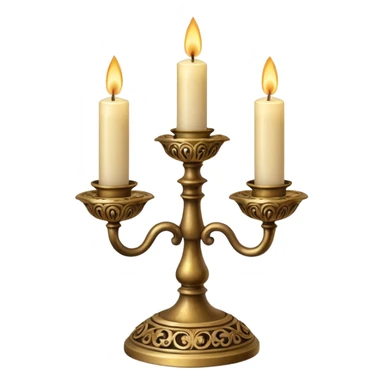 Vintage candle holder sticker