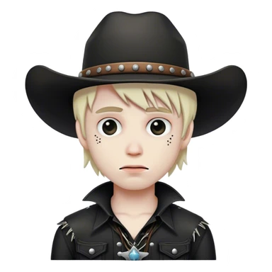 Emo cowboy sticker