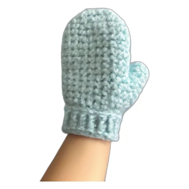Crochet mittens  sticker
