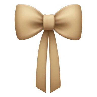 Beige bow sticker