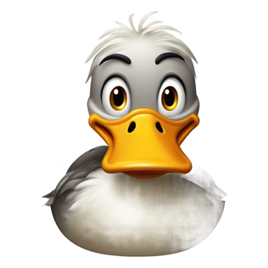 Angry duck sticker