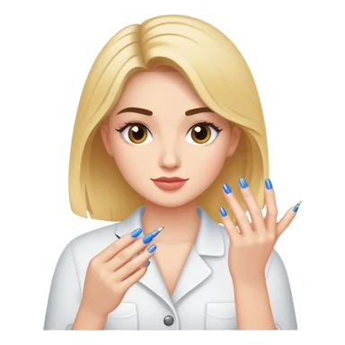 Ally doing nails sticker