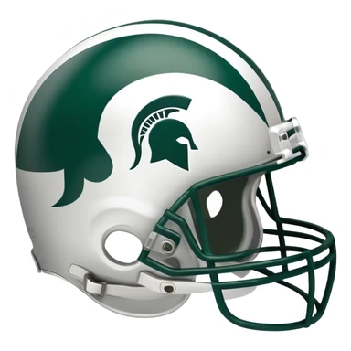 Michigan state spartians helmet sticker