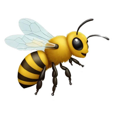 Honey bee with a graph  sticker