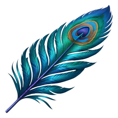 Peacock Feather small  sticker