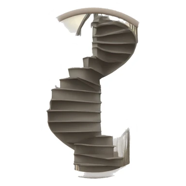 spiral staircase in a circle sticker