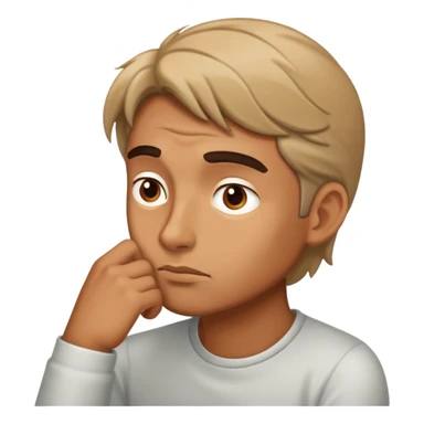 Man thinking really hardly  sticker