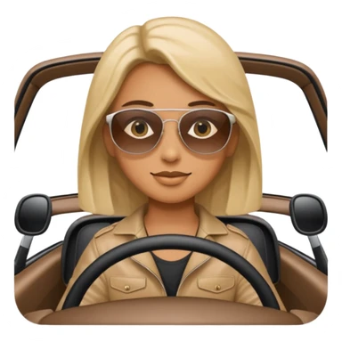 Simit araba kullanıyor sticker