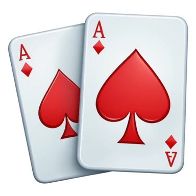 Generate a simple app logo for an app called "twoseven". It is a Poker app and the logo should be the corners of 2 poker cards next to each other - A 2 of Diamonds and a 7 of Clubs. sticker