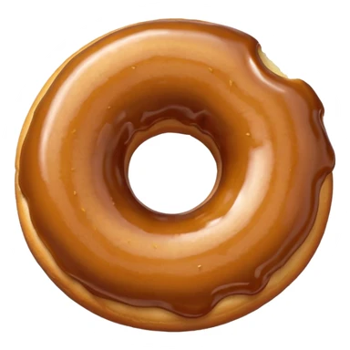 a donut without a hole sticker