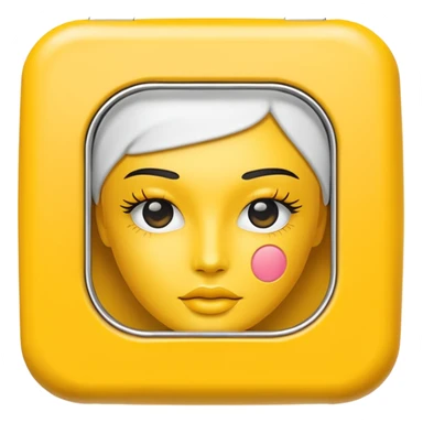 yellow makeup packaging sticker