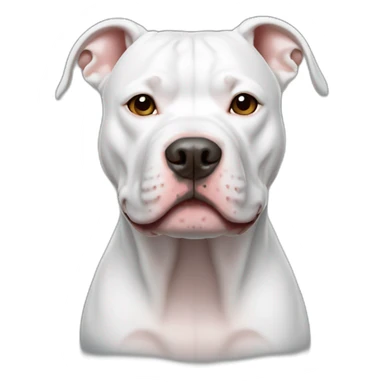 Pitbull blanco enojado sticker