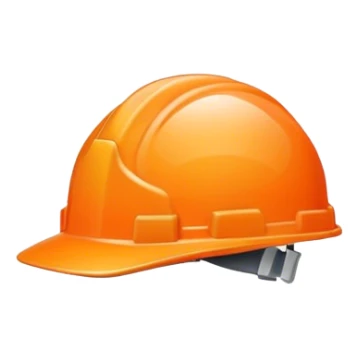 Orange hard hat sticker