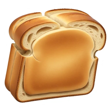 single slice of bread folded in half diagonally  sticker