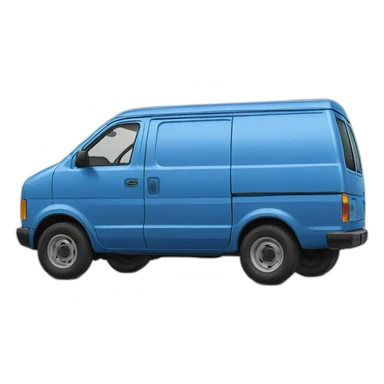 NISSAN BLUE 1986 VAN PRAIRIE sticker