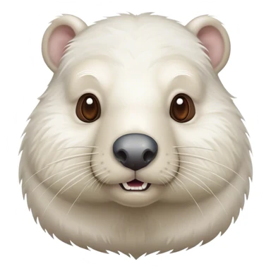 old senior white beaver sticker