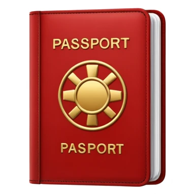 passport, red sticker